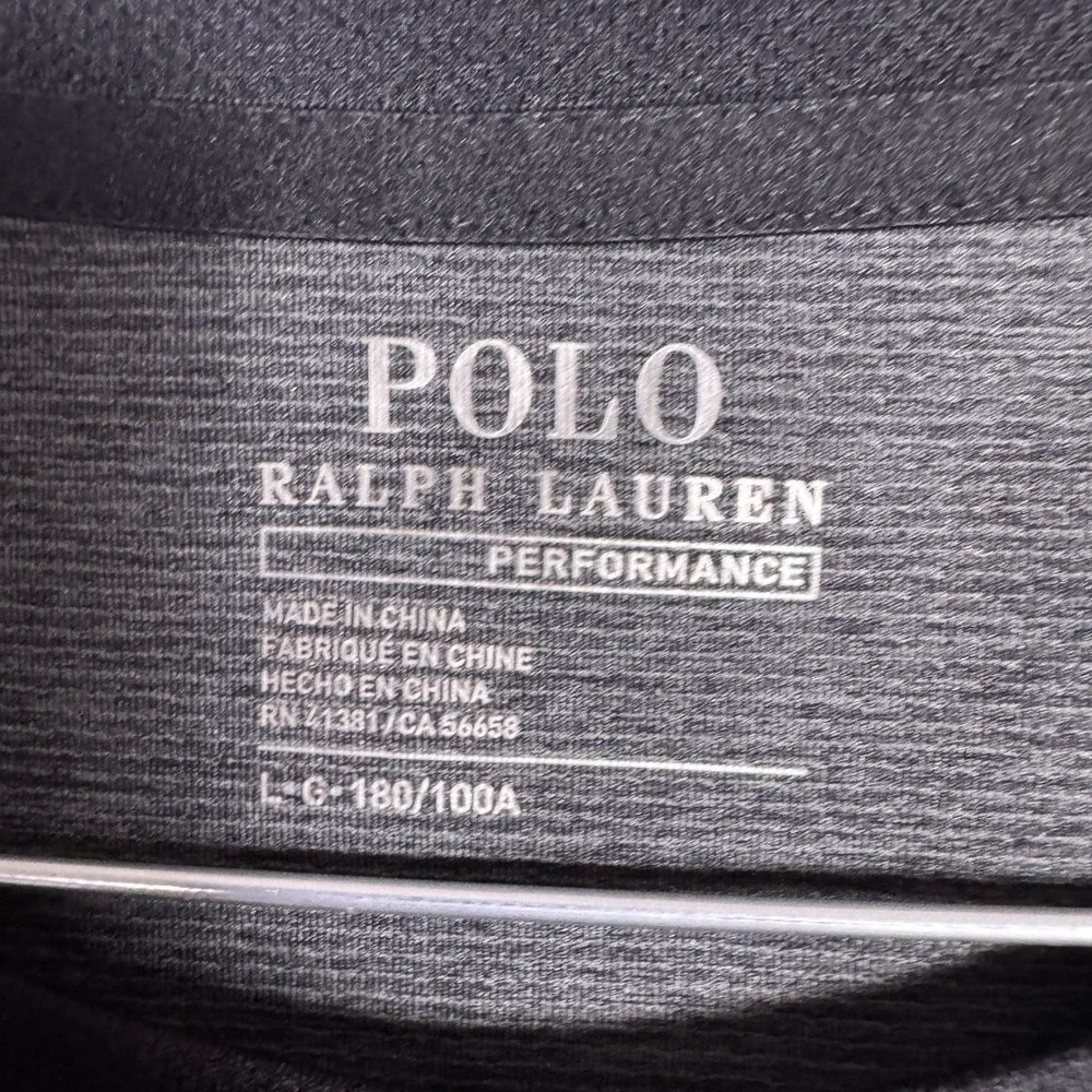 Polo Ralph Lauren Performance Shirt Men L USRL Lightweight Running American Flag